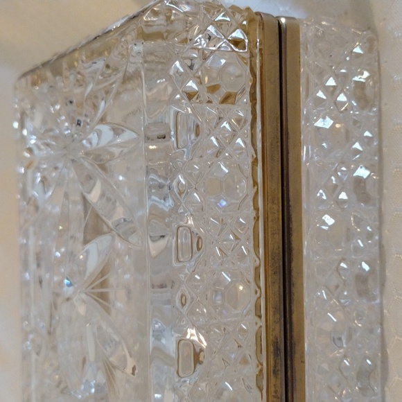 Vintage Cut Crystal Jewelry Box - Picture 9 of 10